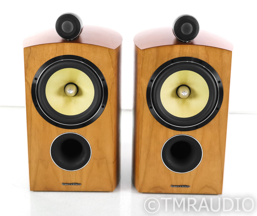 B&W 805 Diamond Bookshelf Speakers; Cherry Pair