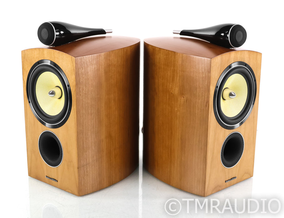 B&W 805 Diamond Bookshelf Speakers; Cherry Pair