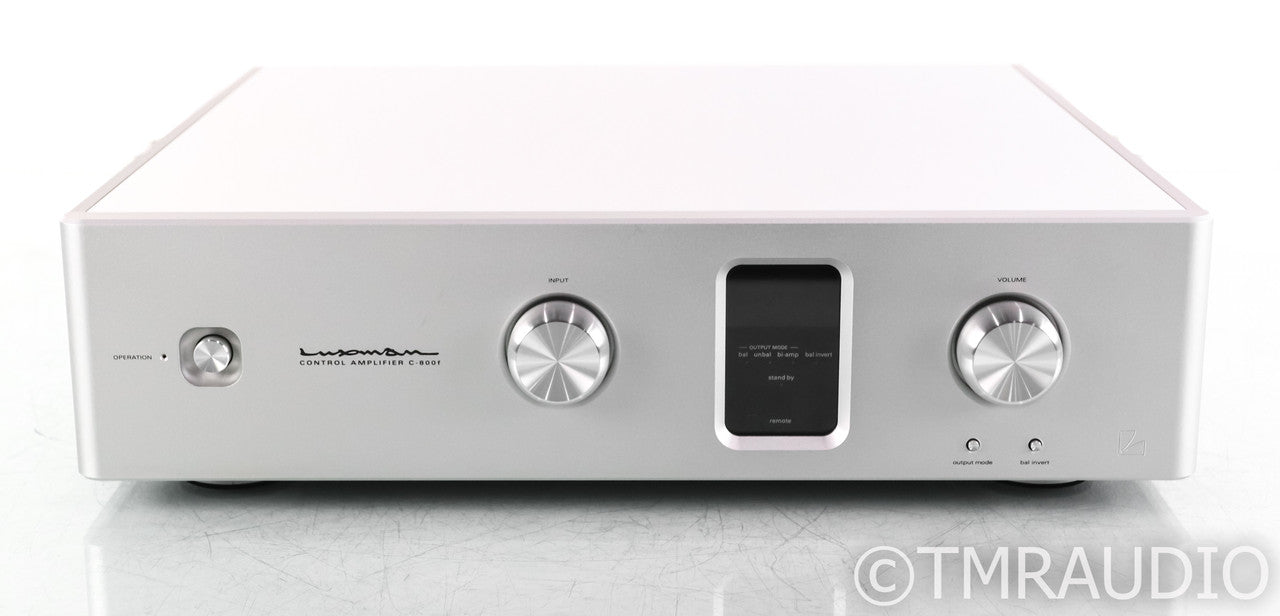 Luxman C-800f Stereo Preamplifier; C800f; Remote; Silver