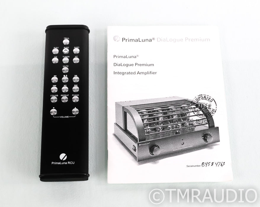PrimaLuna DiaLogue Premium Stereo Tube Integrated Amplifier; Remote