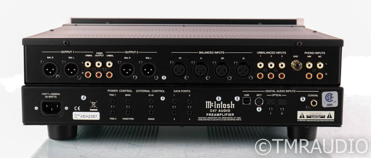 McIntosh C47 Stereo Preamplifier; Remote; MM / MC Phono; DAC; USB; C-47