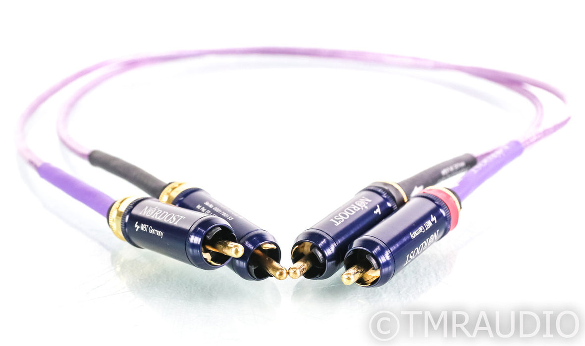 Nordost Frey RCA Cables; 2ft Pair Unbalanced Interconnects