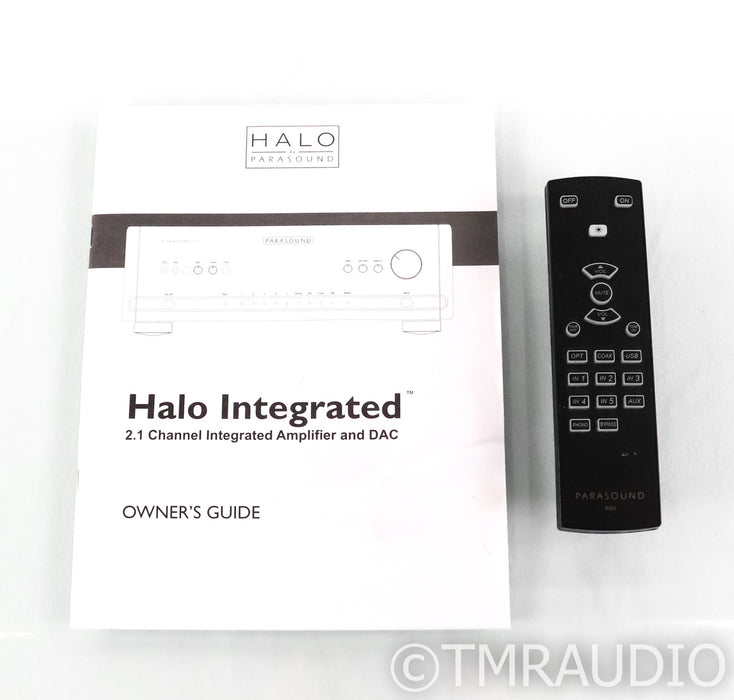 Parasound Halo Integrated 2.1 Channel Integrated Amplifier; Silver; Remote