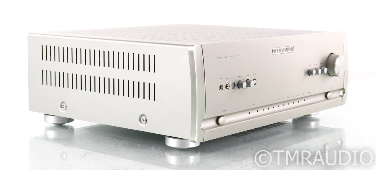 Parasound Halo Integrated 2.1 Channel Integrated Amplifier; Silver; Remote