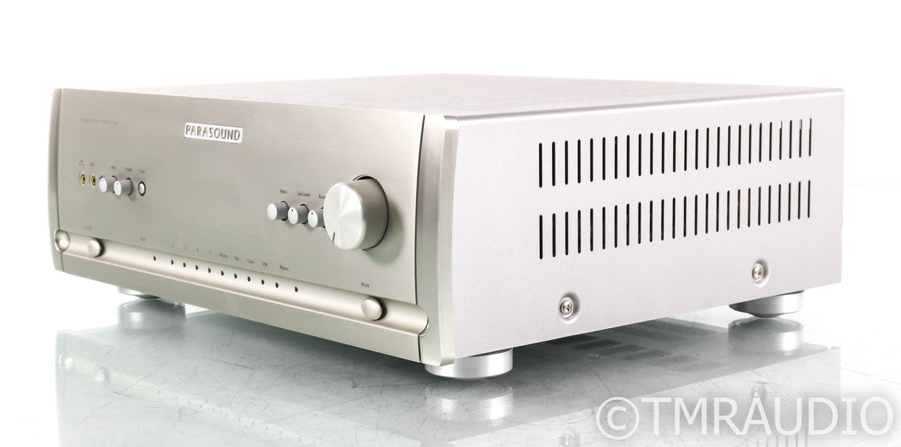 Parasound Halo Integrated 2.1 Channel Integrated Amplifier; Silver; Remote