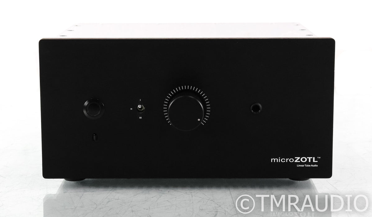Linear Tube Audio microZOTL 2 Tube Headphone Amplifier; LTA MZ2; Black; LPS+