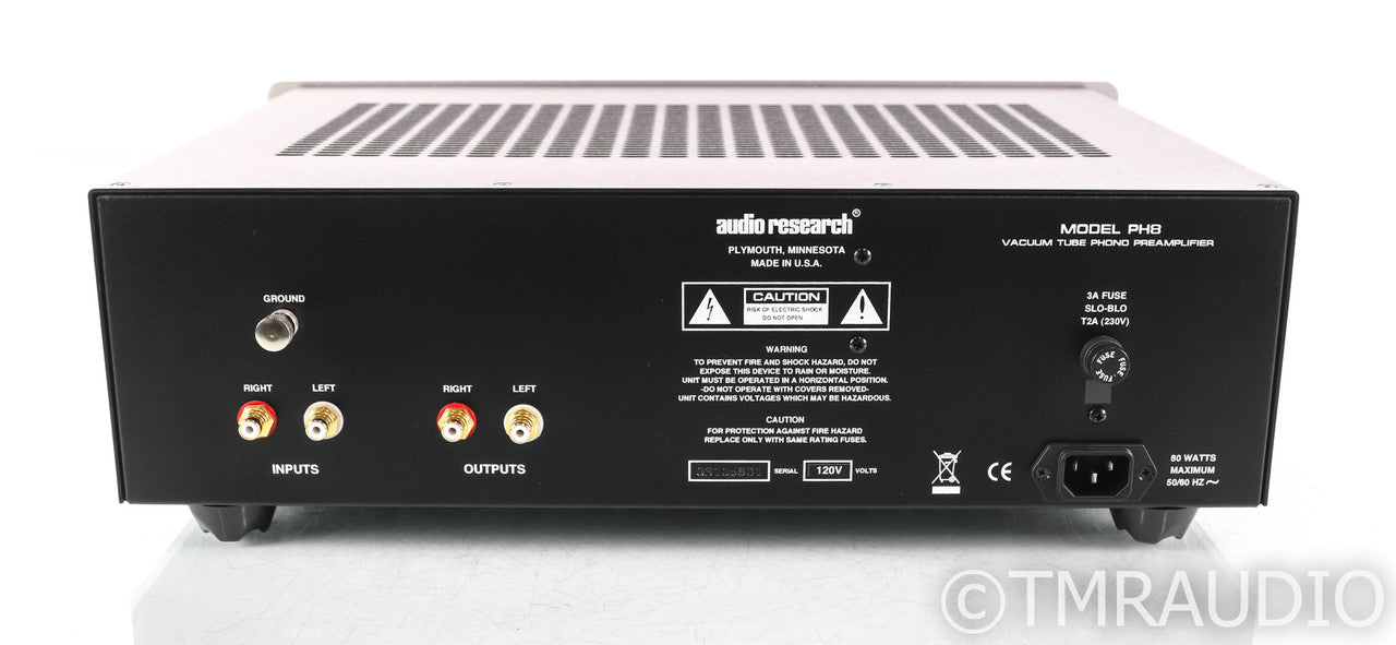 Audio Research PH8 MM / MC Tube Phono Preamplifier; PH-8; Silver