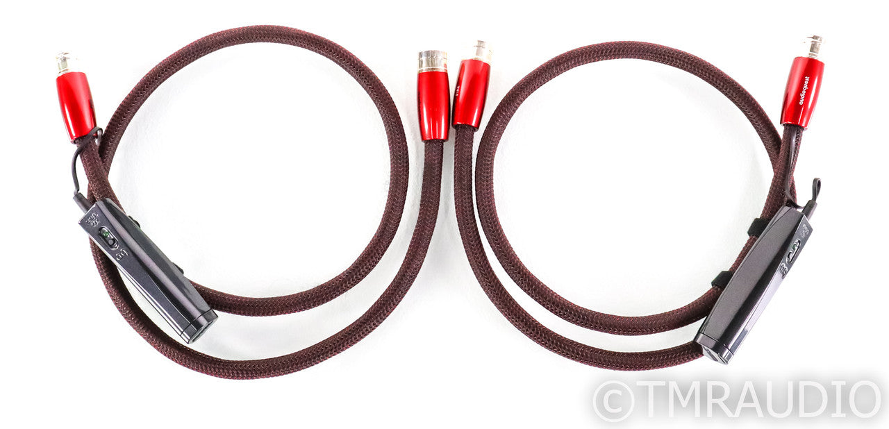AudioQuest Fire XLR Cables; 1m Pair Balanced Interconnects; 72v DBS
