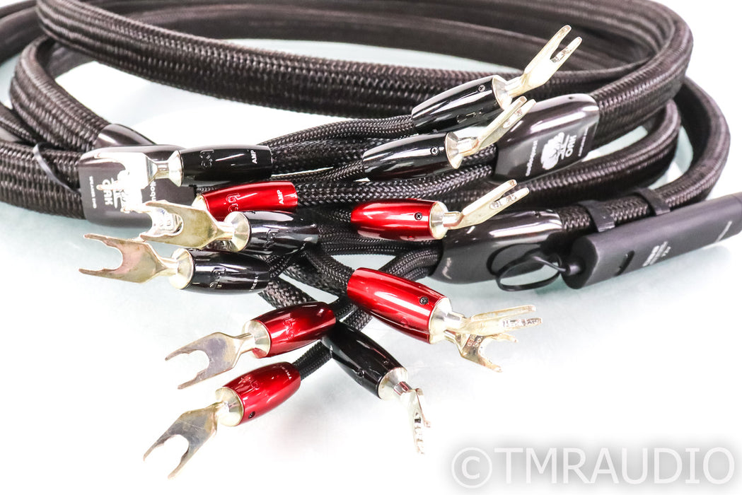 AudioQuest Oak Bi-Wire Speaker Cables; 3m Pair; 72v DBS
