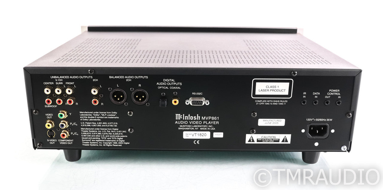 McIntosh MVP861 DVD / SACD / CD Player; MVP-861; Remote