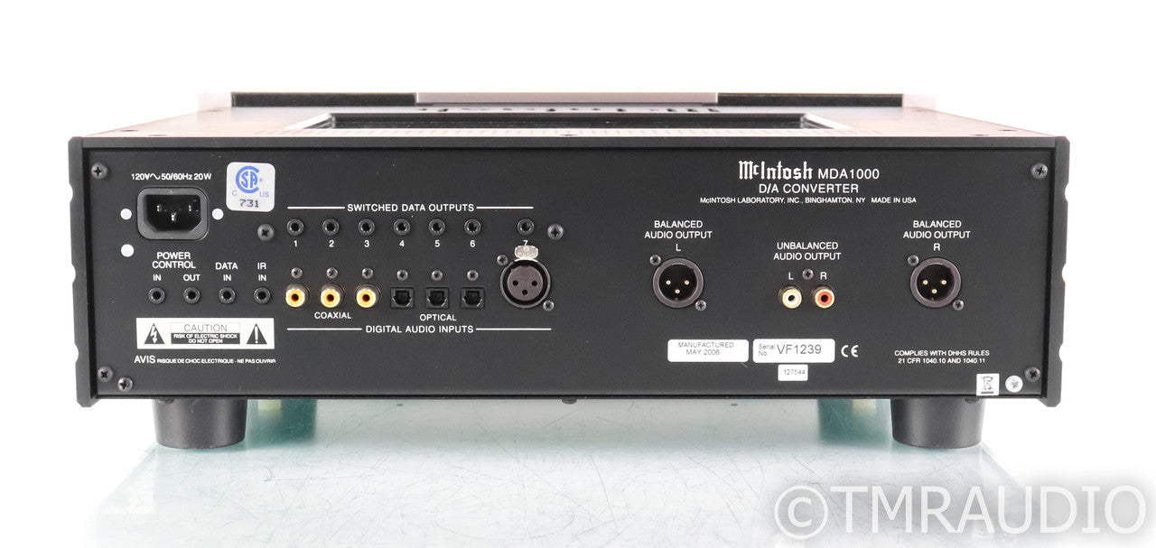 McIntosh MDA1000 DAC; D/A Converter; MDA-1000; Remote