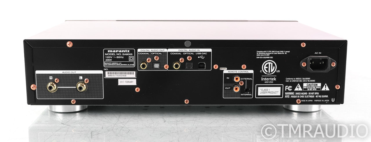 Marantz SA8005 CD / SACD Player; SA-8005; DAC; Remote; Black