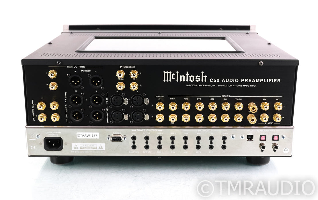 McIntosh C50 Stereo Preamplifier; C-50; MM / MC Phono; Remote