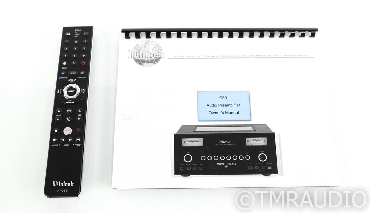 McIntosh C50 Stereo Preamplifier; C-50; MM / MC Phono; Remote