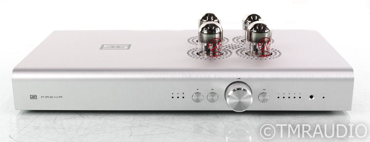 Schiit Freya+ Stereo Tube Hybrid Preamplifier; Remote, Silver
