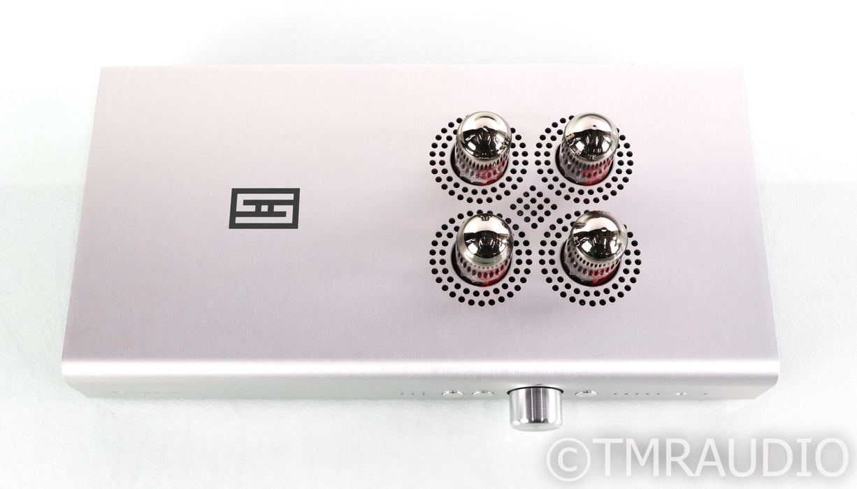 Schiit Freya+ Stereo Tube Hybrid Preamplifier; Remote, Silver