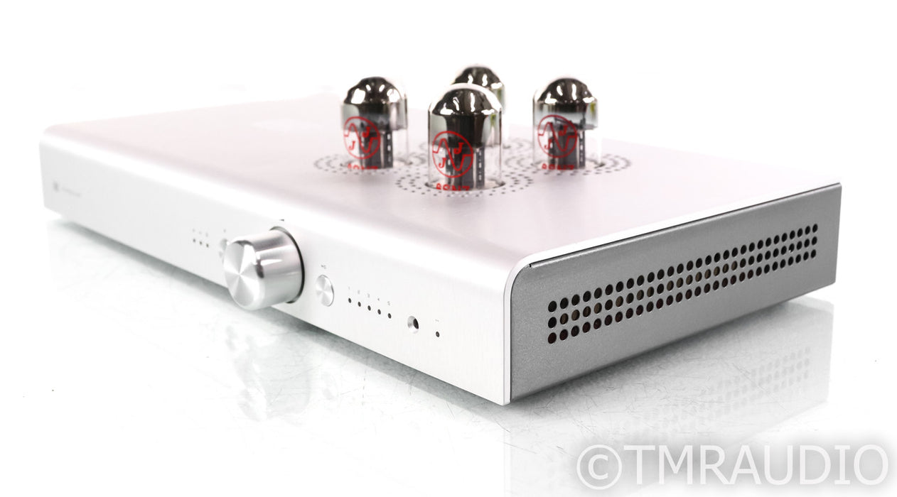 Schiit Freya+ Stereo Tube Hybrid Preamplifier; Remote, Silver