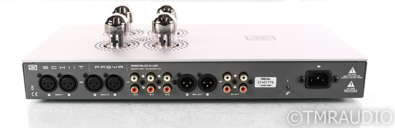 Schiit Freya+ Stereo Tube Hybrid Preamplifier; Remote, Silver