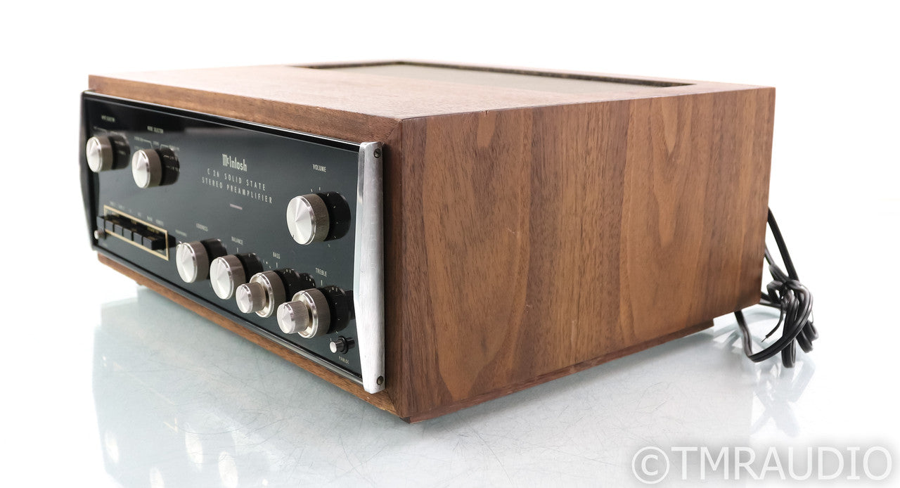 McIntosh C-26 Vintage Stereo Preamplifier; C26; MM Phono; Walnut Cabinet