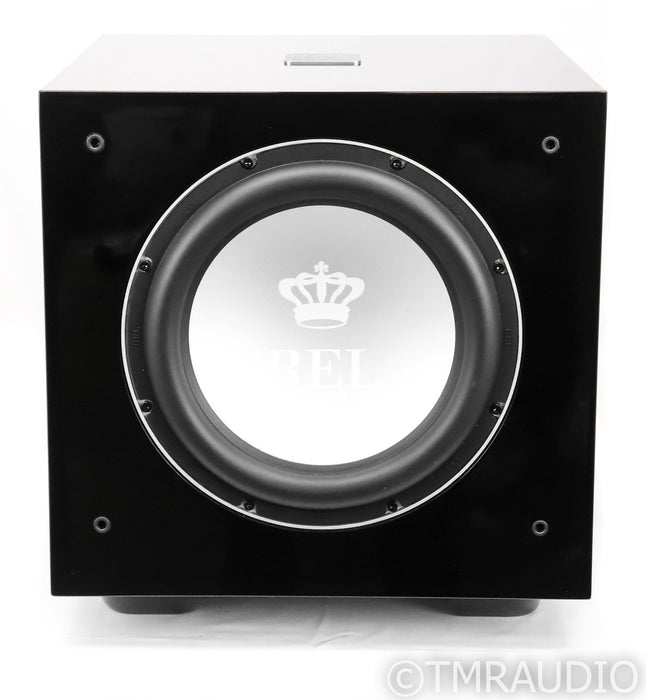 REL S/812 12" Powered Subwoofer; Piano Black; S-812 (Open Box)