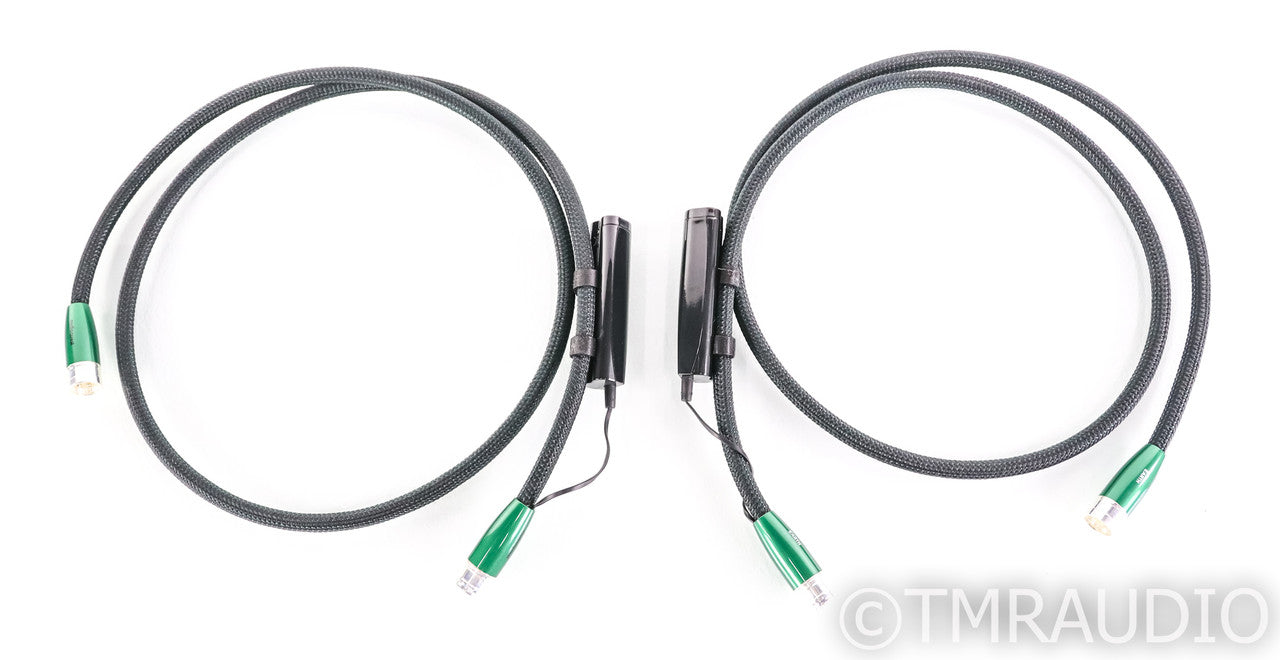 AudioQuest Earth XLR Cables; 1.5m Pair Balanced Interconnnects; 72v DBS