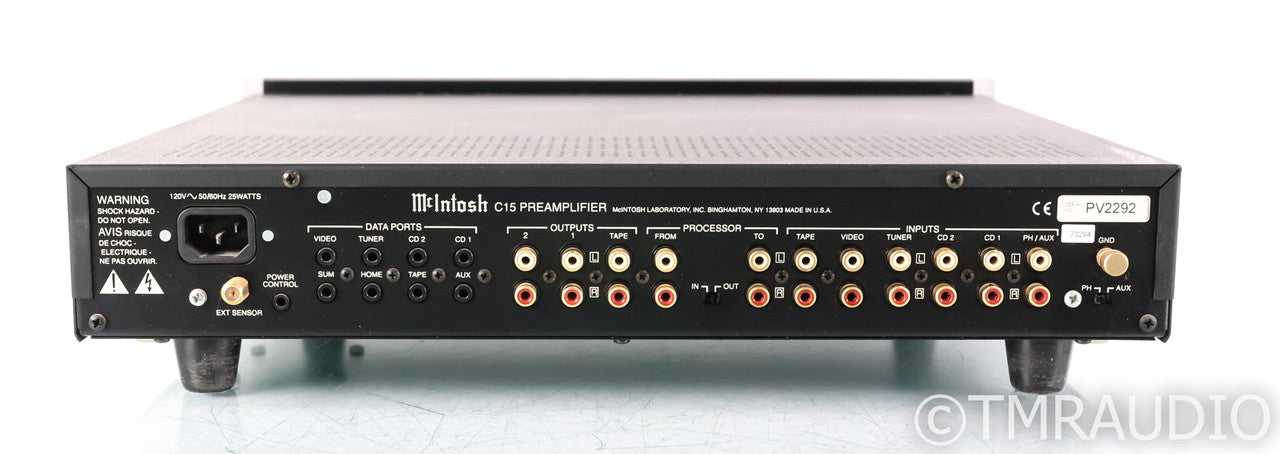 McIntosh C15 Stereo Preamplifier; Remote; MM Phono; C-15