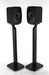 KEF LSX Wireless Bookshelf Speakers; Black Pair w/ Stands