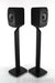 KEF LSX Wireless Bookshelf Speakers; Black Pair w/ Stands