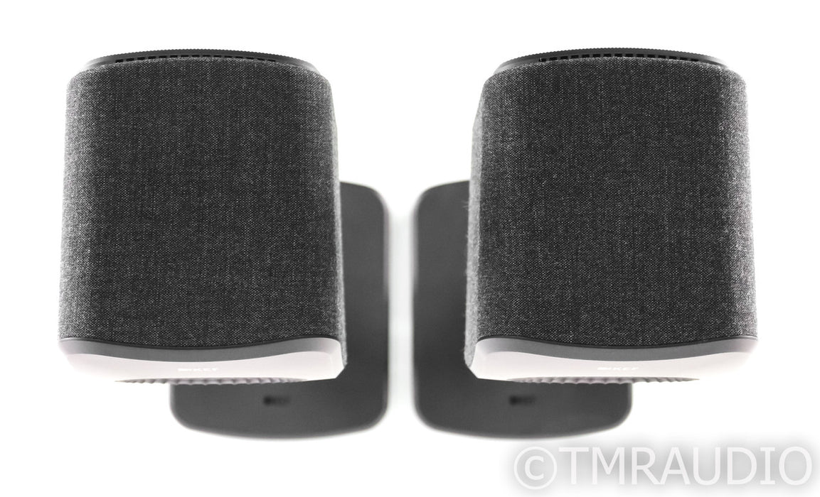 KEF LSX Wireless Bookshelf Speakers; Black Pair w/ Stands