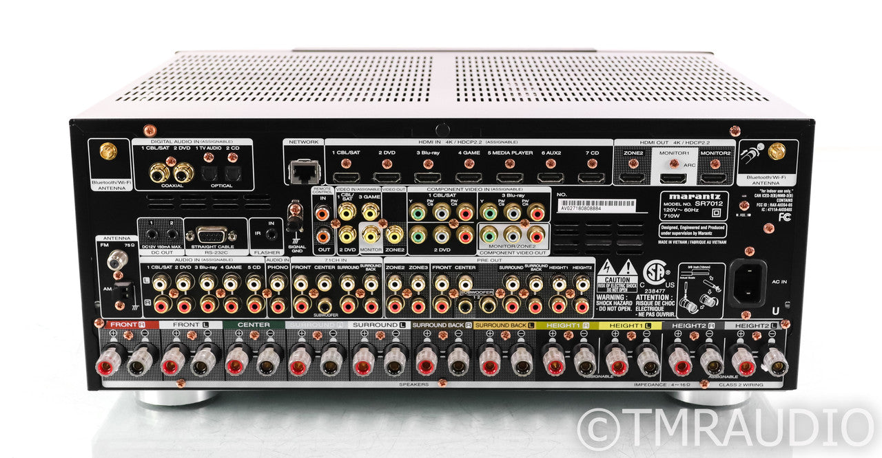 Marantz SR7012 9.2 Channel Home Theater Receiver; SR-7012; Remote; Bluetooth