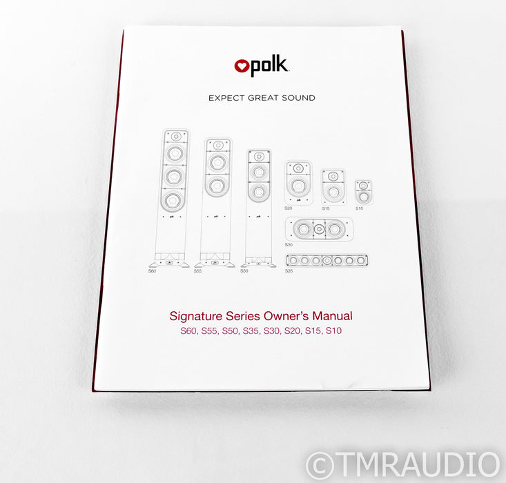 Polk Audio Signature S30 Center Channel Speaker; Washed Black Walnut; S-30