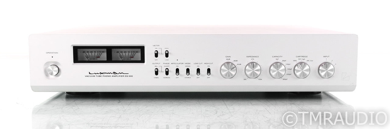 Luxman EQ-500 Vacuum Tube MM / MC Phono Preamplifier; Silver; EQ500