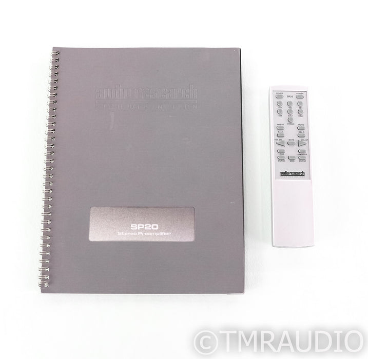 Audio Research SP20 Stereo Tube Preamplifier; Remote; Silver