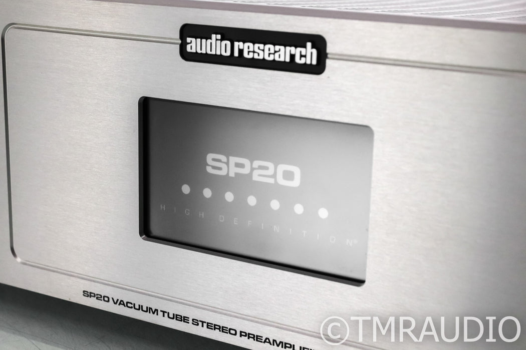 Audio Research SP20 Stereo Tube Preamplifier; Remote; Silver