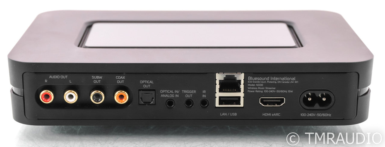 Bluesound Node Network Streamer / Server; Black; Bluetooth; Airplay; Roon Ready