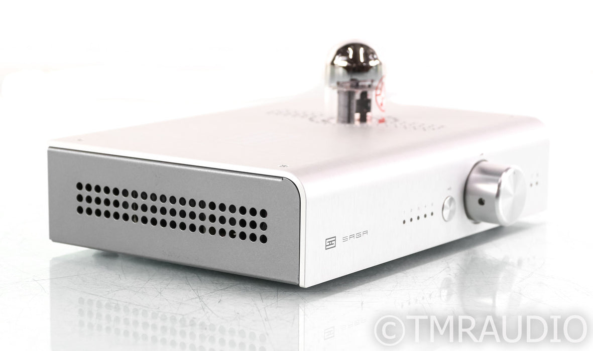 Schiit Saga Stereo Tube Hybrid Preamplifier; Silver; Remote
