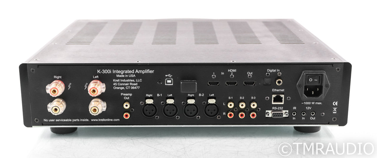 Krell K-300i Stereo Integrated Amplifier; Black; Remote; K300i; Roon Ready