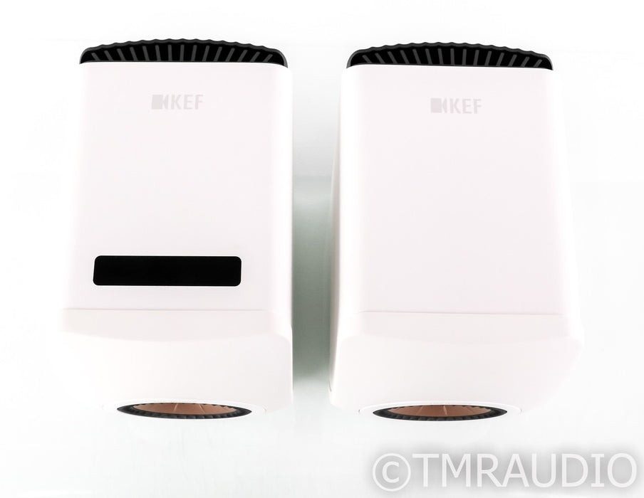 KEF LS50 Wireless II Bookshelf Speakers; DAC; Remote; Mineral White Pair