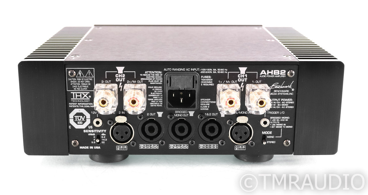 Benchmark AHB2 Stereo Power Amplifier; AHB-2; Black