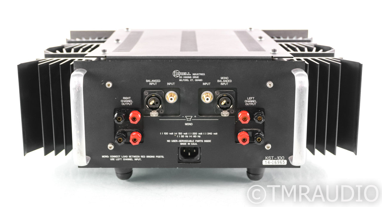 Krell KST-100 Stereo Power Amplifier; KST100; Upgraded Capacitors
