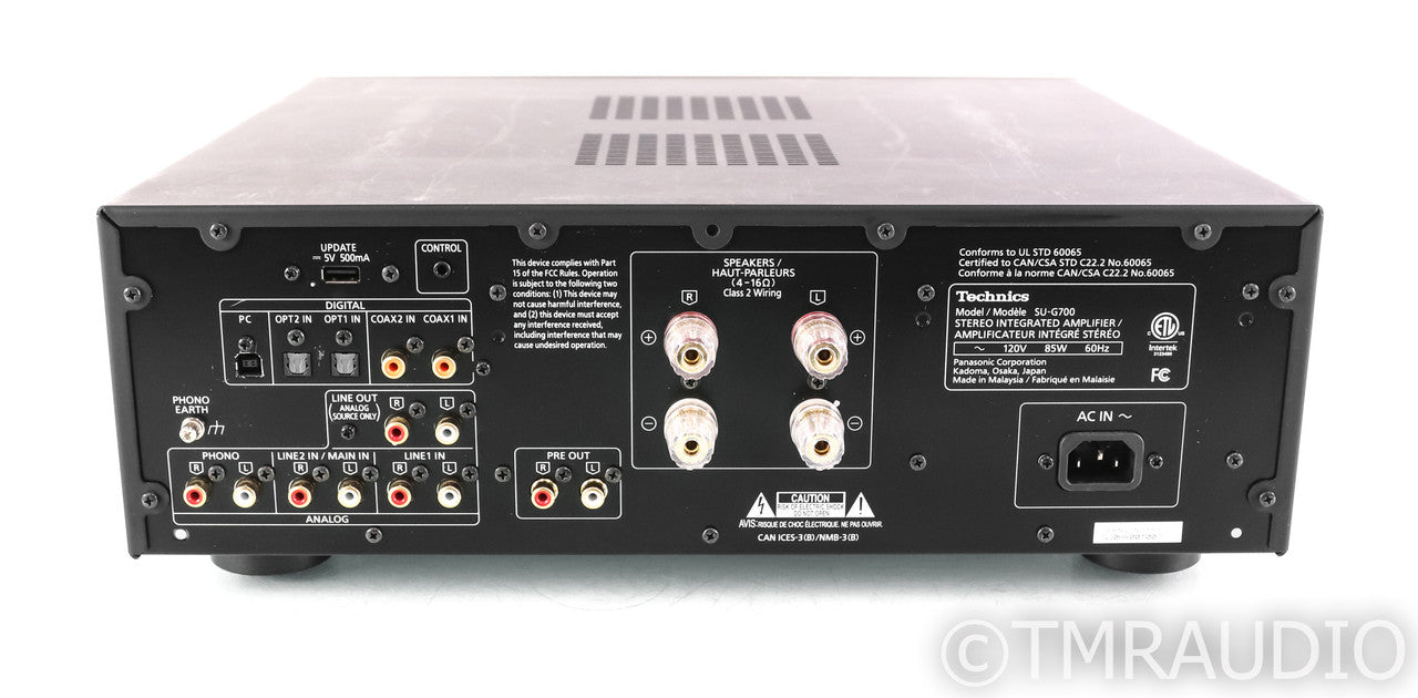 Technics SU-G700 Stereo Integrated Amplifier; SUG700; Black; Remote