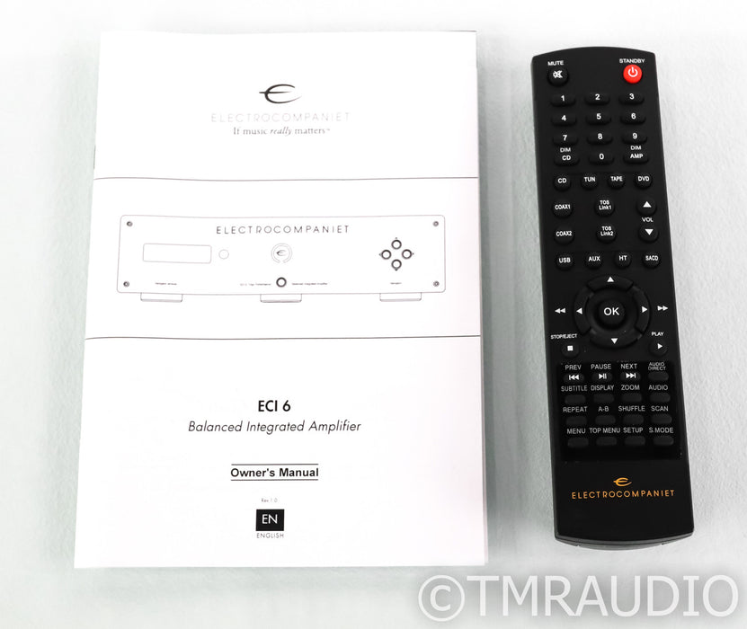 Electrocompaniet ECI 6 Stereo Integrated Amplifier; Remote, Black; ECI6