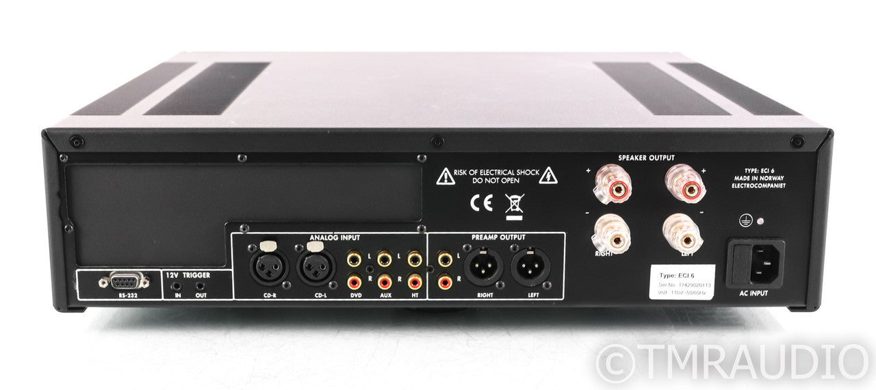 Electrocompaniet ECI 6 Stereo Integrated Amplifier; Remote, Black; ECI6
