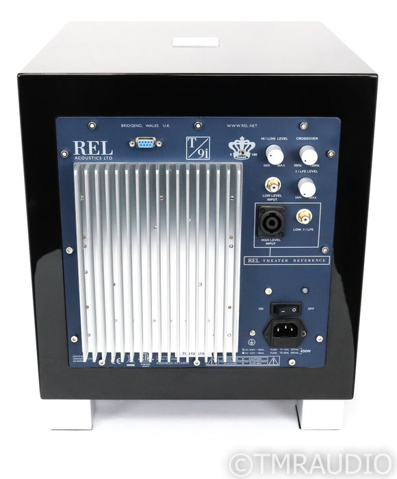 REL T/9i 10" Powered Subwoofer; Piano Black; T9I