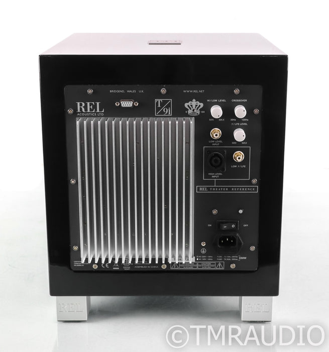 REL T/9i 10" Powered Subwoofer; Piano Black; T9I