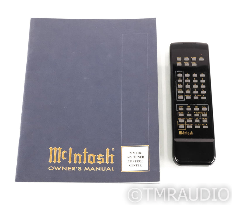 McIntosh MX118 Preamplifier / Processor; MX-118; Remote