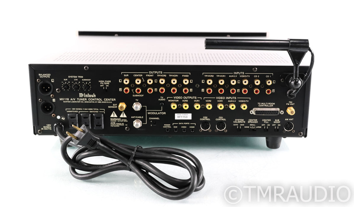 McIntosh MX118 Preamplifier / Processor; MX-118; Remote