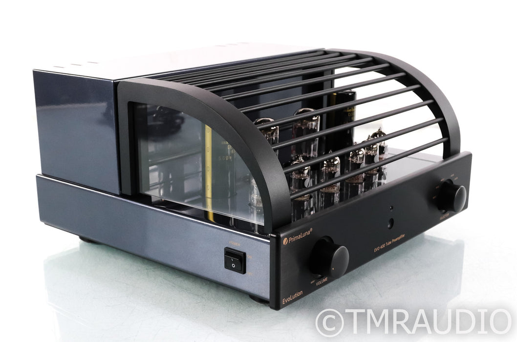 PrimaLuna EVO 400 Stereo Tube Preamplifier; Remote; Black