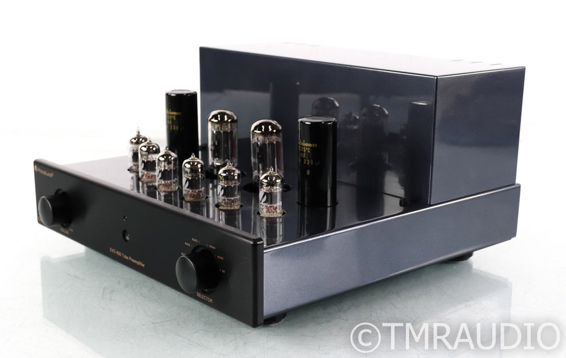 PrimaLuna EVO 400 Stereo Tube Preamplifier; Remote; Black