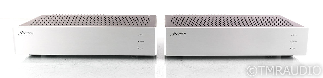 Herron Audio M1 Mono Power Amplifier; Pair; Silver; M-1
